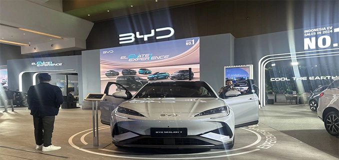 BYD Unggul Pasar Mobil Listrik Indonesia Dominasi 54% di GJAW