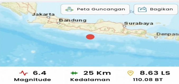 Gempa Magnitudo 2.8 Guncang Bantul Tidak Ada Korban Jiwa