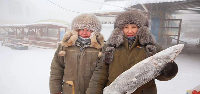 Hiruk Pikuk Warga Yakutsk Suhu Minus 45°C Mengguncang Kota