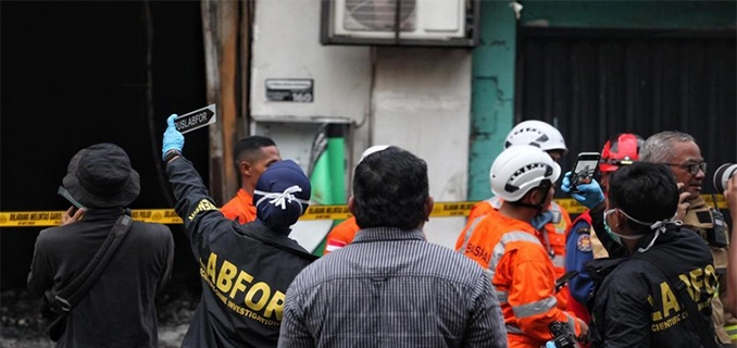 Labfor Polri Telusuri Penyebab Kebakaran Ruko di Kemayoran