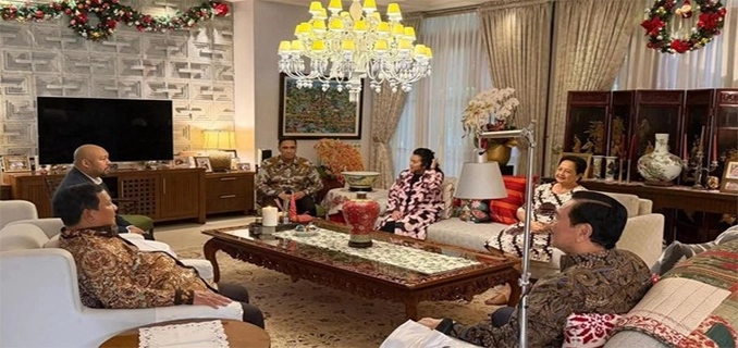 Prabowo dan Didit Temui Luhut di Hari Natal Bincang 45 Menit