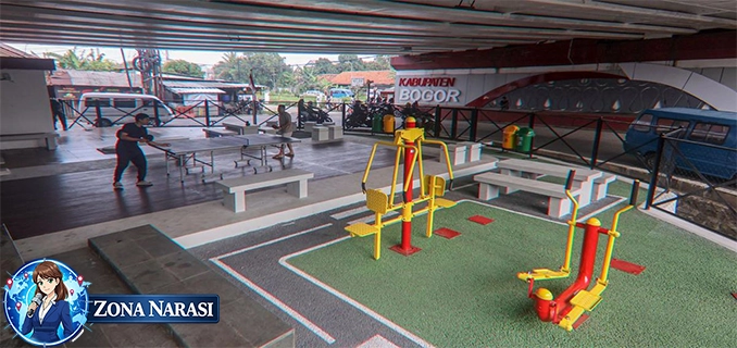 Kolong Flyover Cibinong Disulap Jadi Ruang Publik Warga