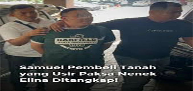 Pengusir Nenek Elina Ditangkap Lagi oleh Polisi di Surabaya