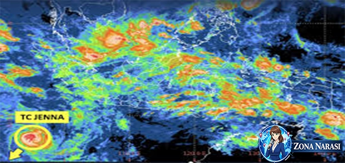 Siklon Tropis Jenna Bentuk Waspada Gelombang Tinggi Wilayah