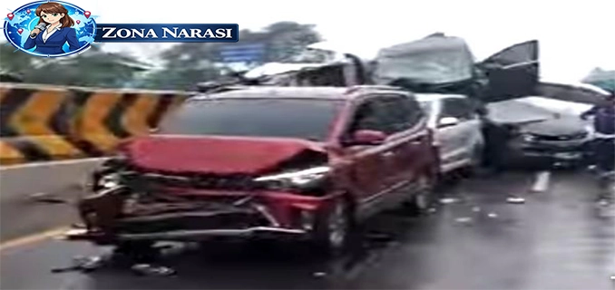Tabrakan Beruntun di Tangsel Akibat Ribut Sama Pacar di Mobil