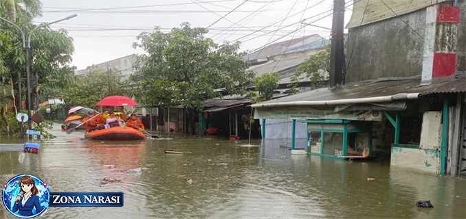 Update Banjir Bekasi Pagi Ini Ketinggian Air Capai 1.5 Meter