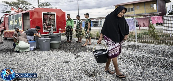 Distribusi Air Bersih di Aceh Tamiang untuk Korban Bencana