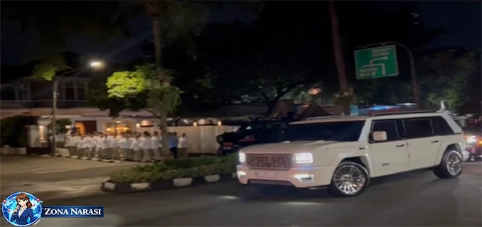 Syukuran HUT Ke-18 Gerindra Prabowo Tiba di Kertanegara