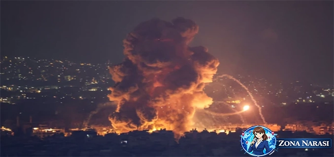 Ledakan Rudal Iran Gegerkan Langit Yerusalem 7 Luka